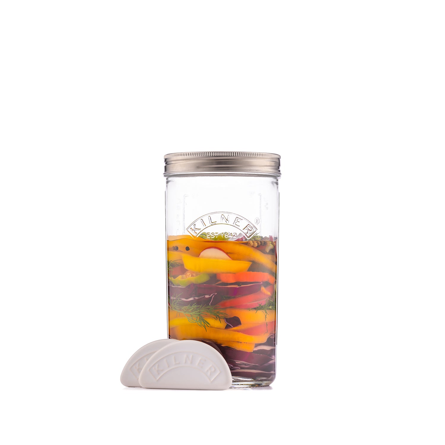 GEFU 15811 NATIVO fermenteerglas, borosilicaatglas, zwart/transparant