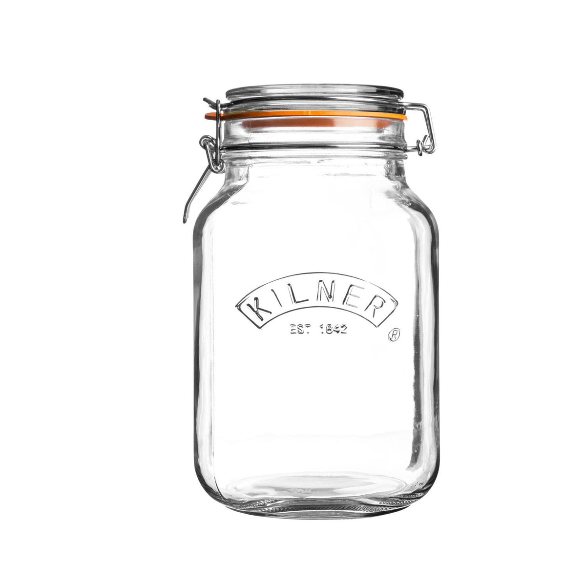 KILNER | Einkochglas, CLIP SQUARE, klar