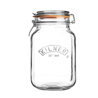 KILNER | Einkochglas, CLIP SQUARE, klar