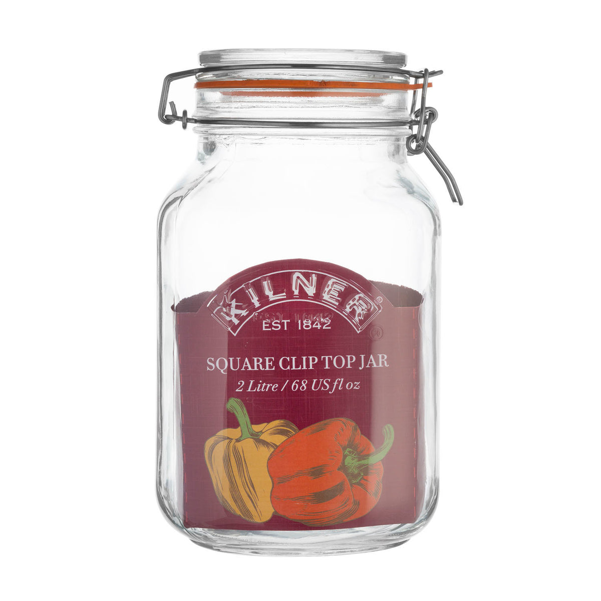 KILNER | Einkochglas, CLIP SQUARE, klar