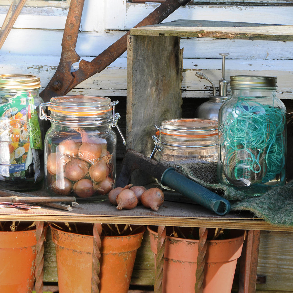 KILNER | Einkochglas, CLIP SQUARE, klar