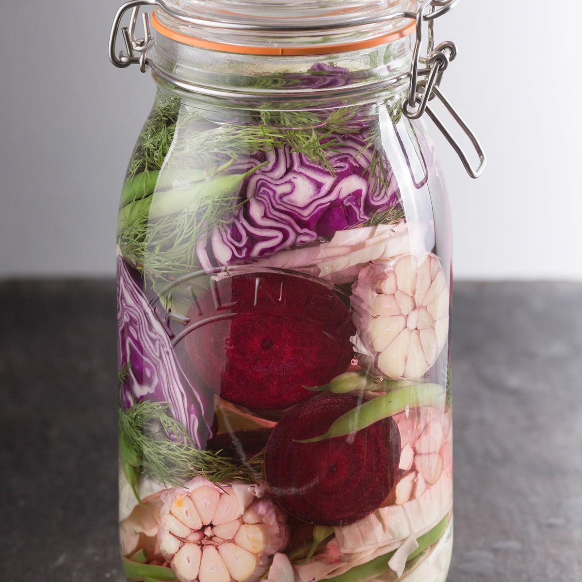 KILNER | Einkochglas, CLIP SQUARE, klar
