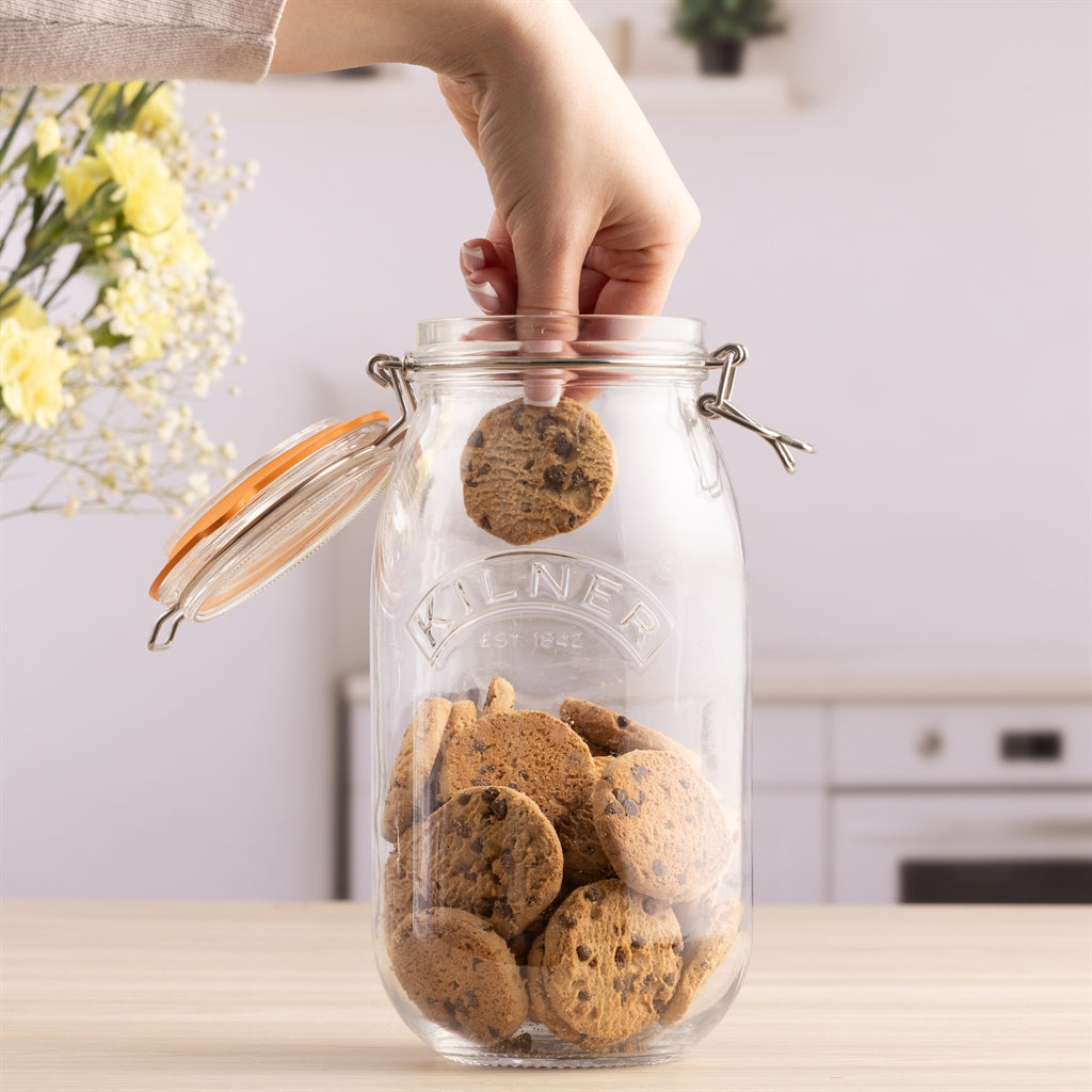 KILNER | Einkochglas, CLIP SQUARE, klar
