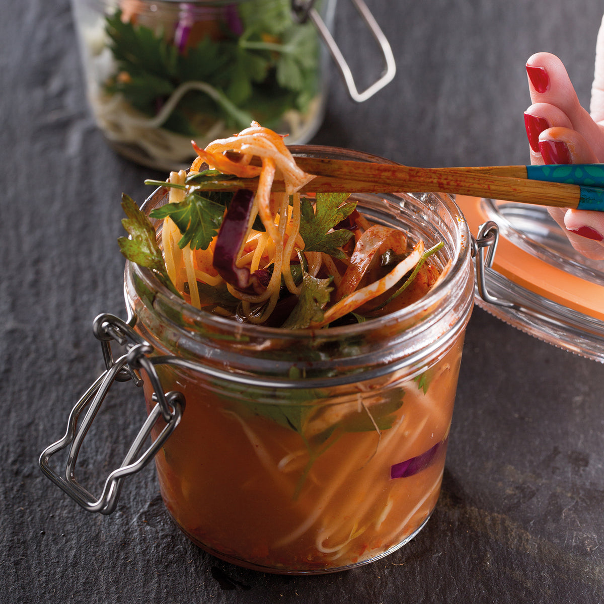 KILNER | Einkochglas, CLIP SQUARE, klar
