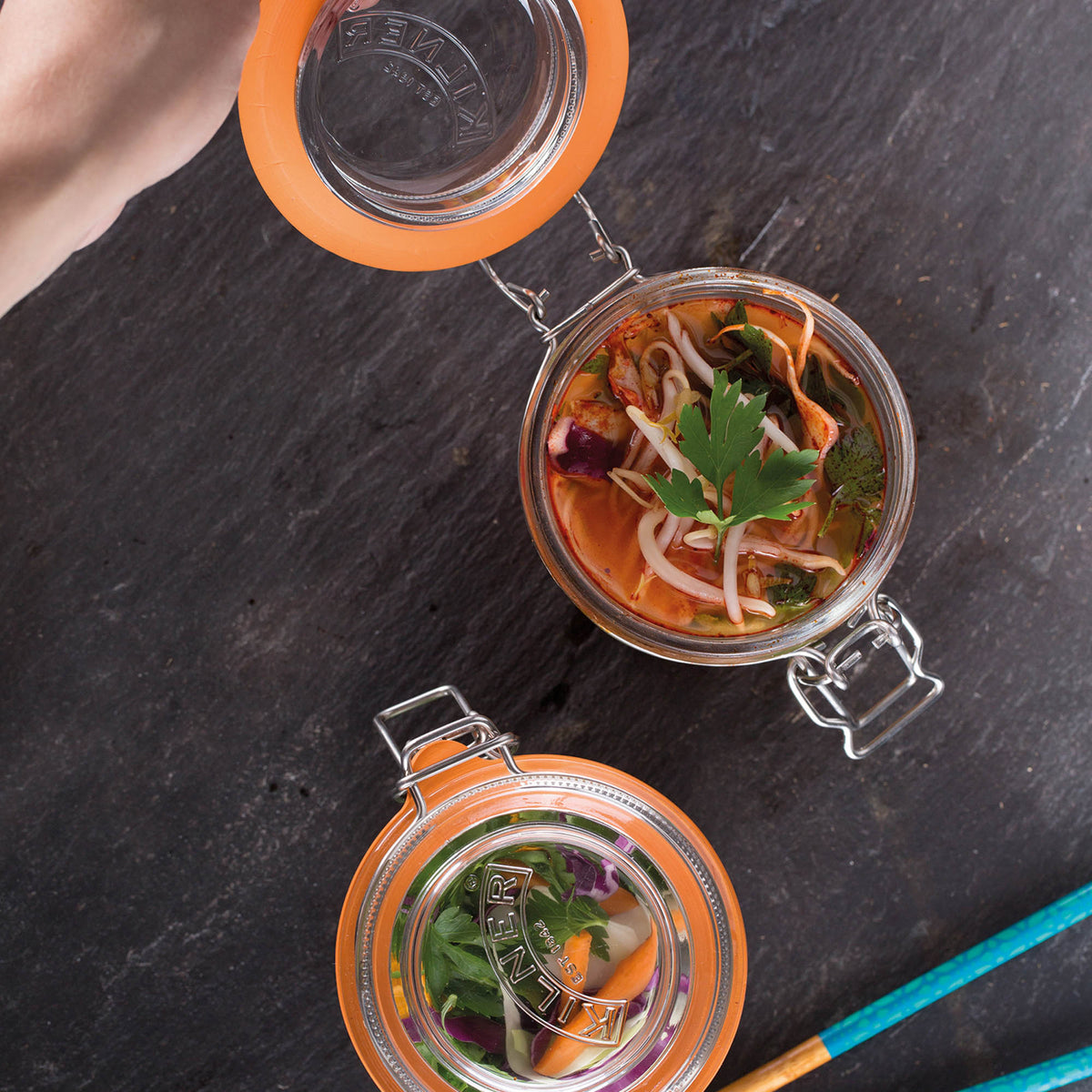 KILNER | Einkochglas, CLIP SQUARE, klar