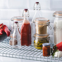 KILNER | Einkochflasche, CLIP SQUARE, klar