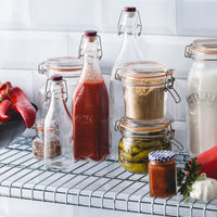 KILNER | Einkochflasche, CLIP SQUARE, klar