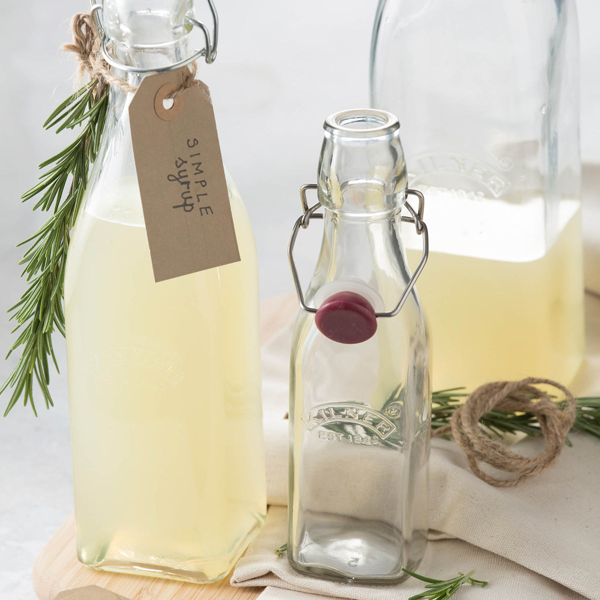 KILNER | Einkochflasche, CLIP SQUARE, klar