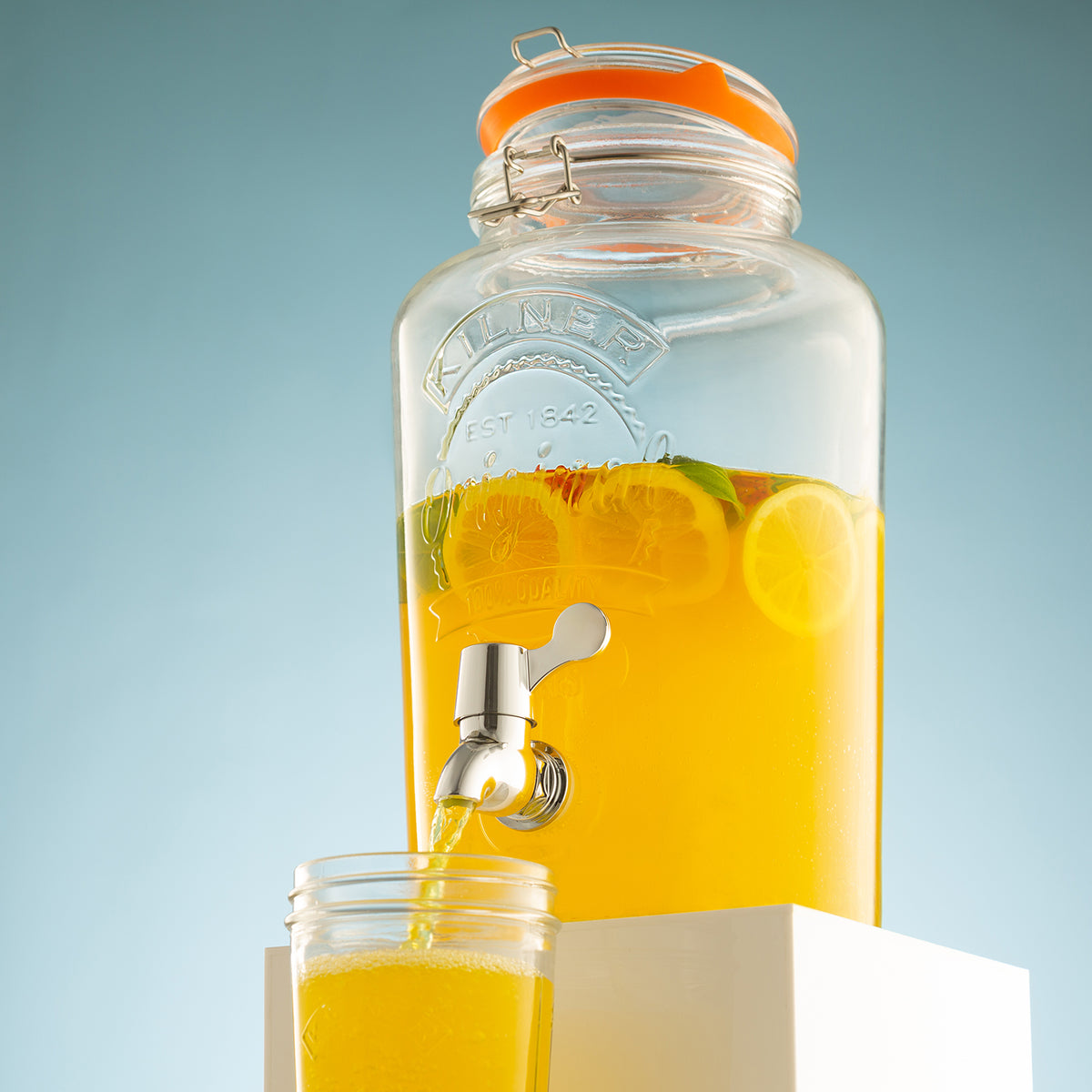 KILNER | Getränkespender, ROUND, klar, 5 L