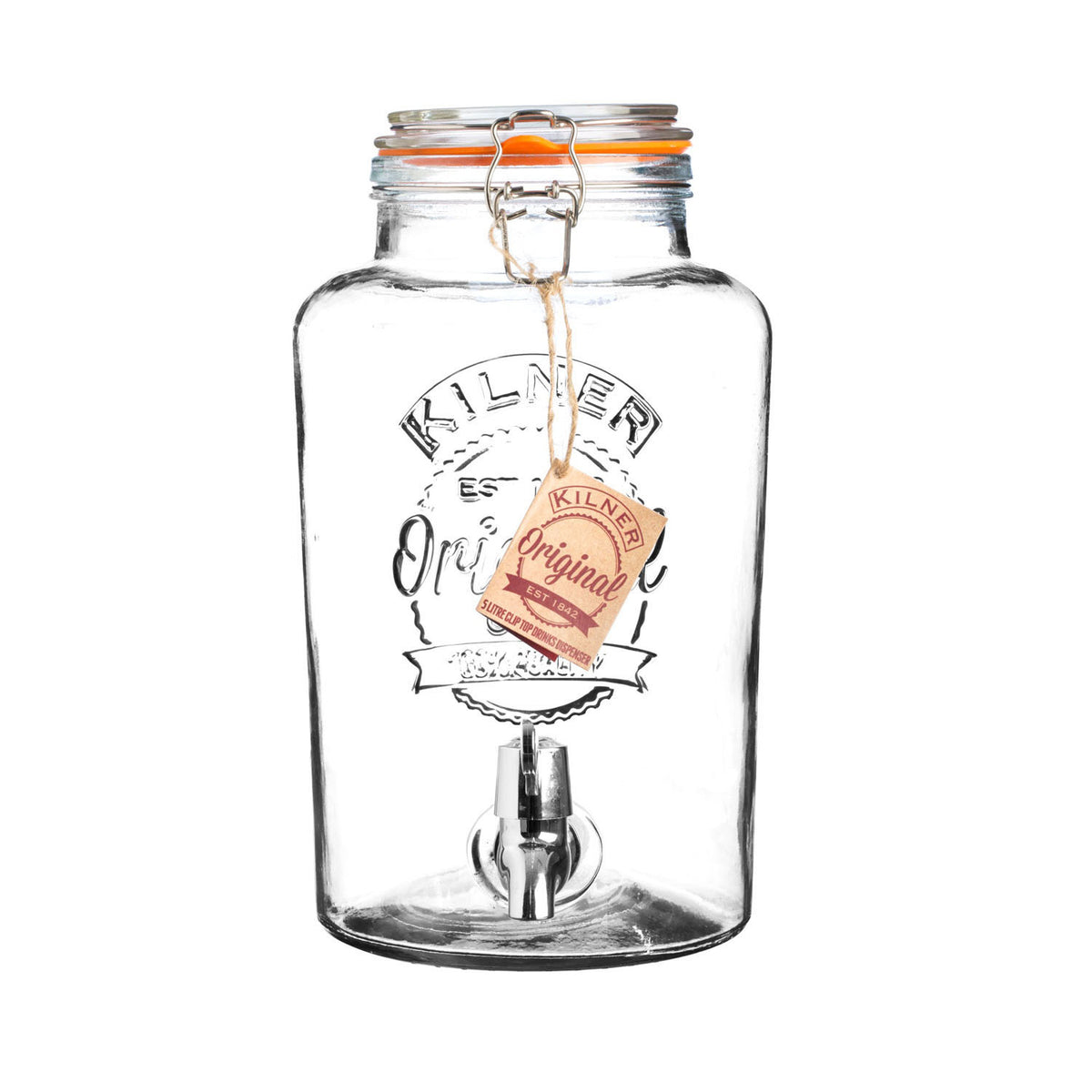 KILNER | Getränkespender, ROUND, klar, 5 L