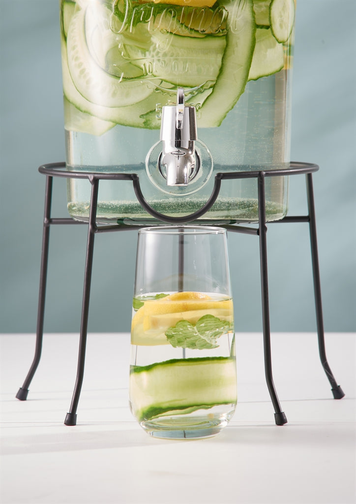 KILNER | Ständer für Getränkespender, ROUND, schwarz