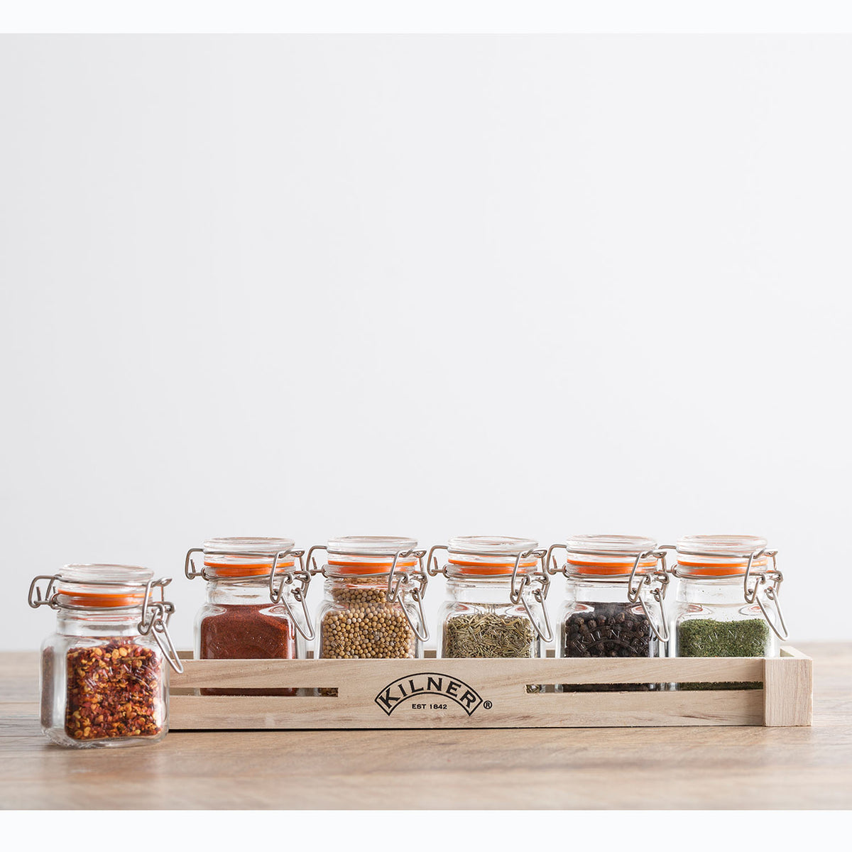 KILNER | Gewürzgläser, SPICES, klar, 6 x 70 ml
