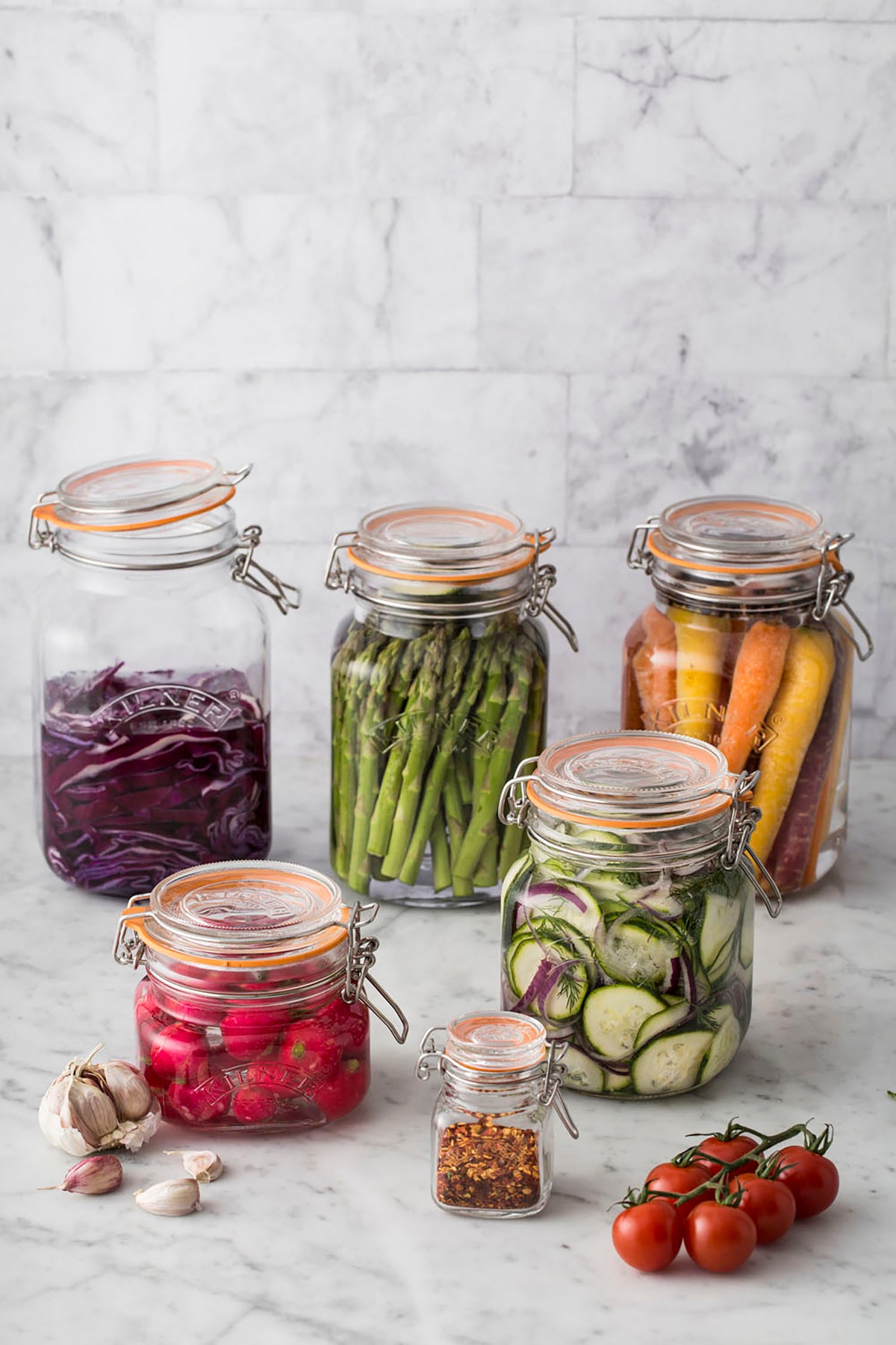 KILNER | Gewürzgläser, SPICES, klar, 6 x 70 ml