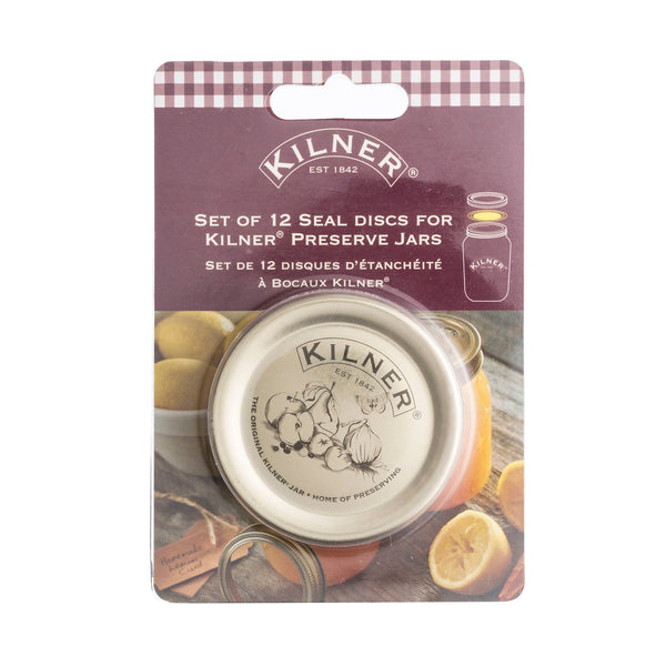 KILNER | Einkoch-Vakuumdichtung, metall, 12er-Set