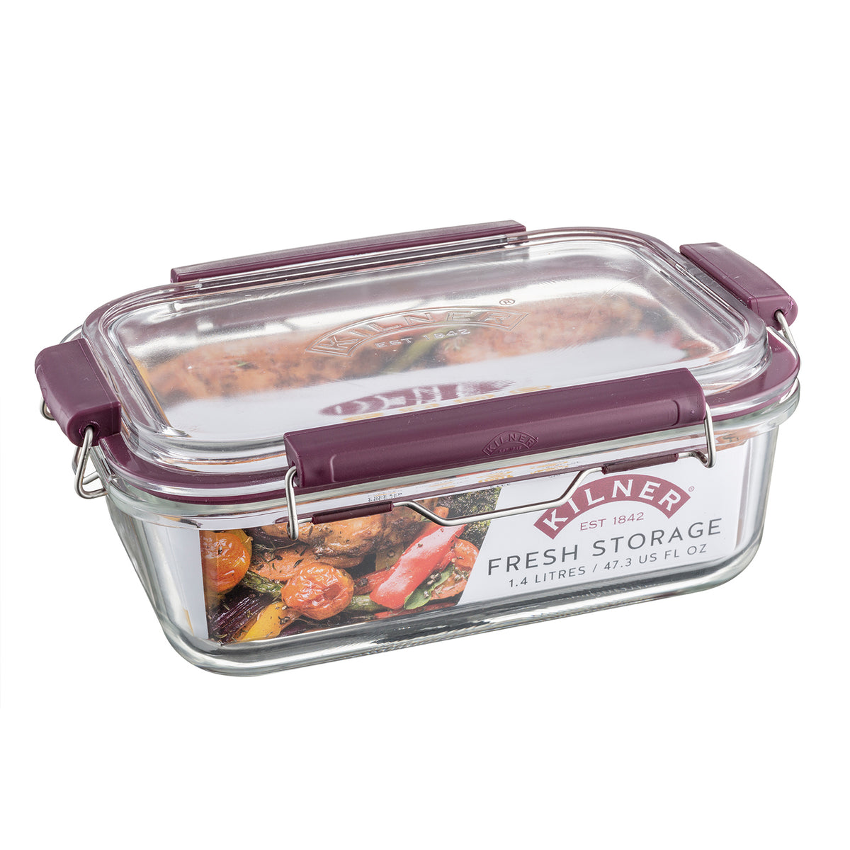 KILNER | Frischhaltedose aus Glas, klar, 1400 ml