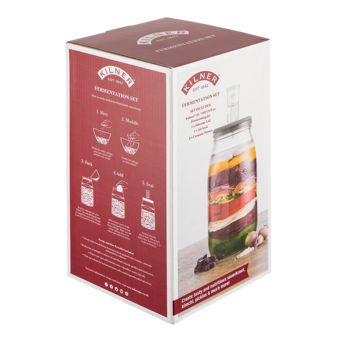 KILNER | Fermentierglas, groß,, 3L