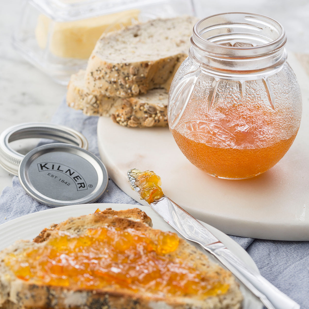 KILNER | Marmeladenglas, ORANGE, 400 ml