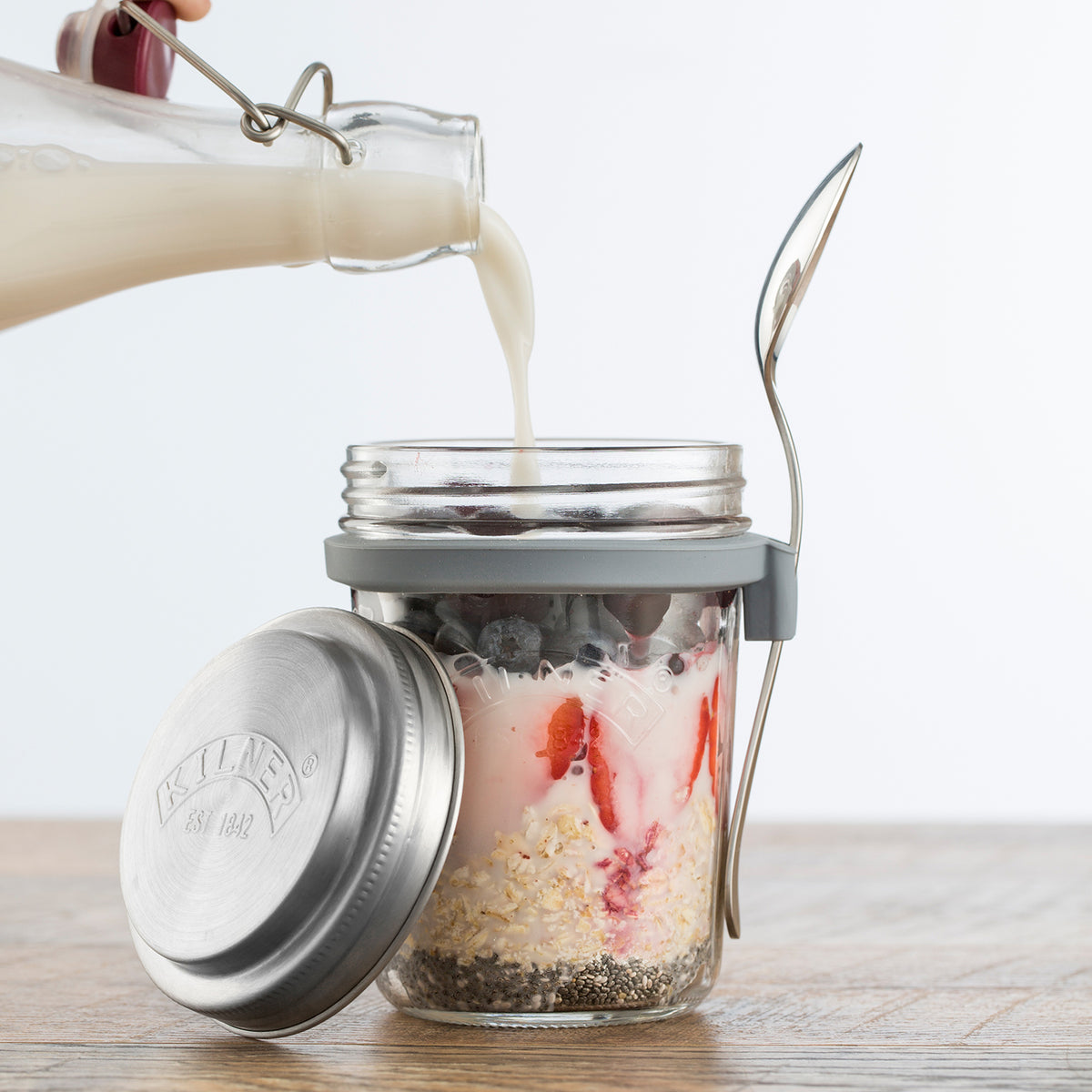 KILNER | Frühstücksglas, TO-GO, klar, 350 ml