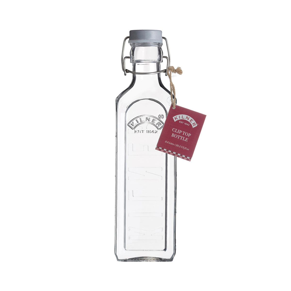KILNER | Einkochflasche, CLIP SQUARE, klar, 600 ml