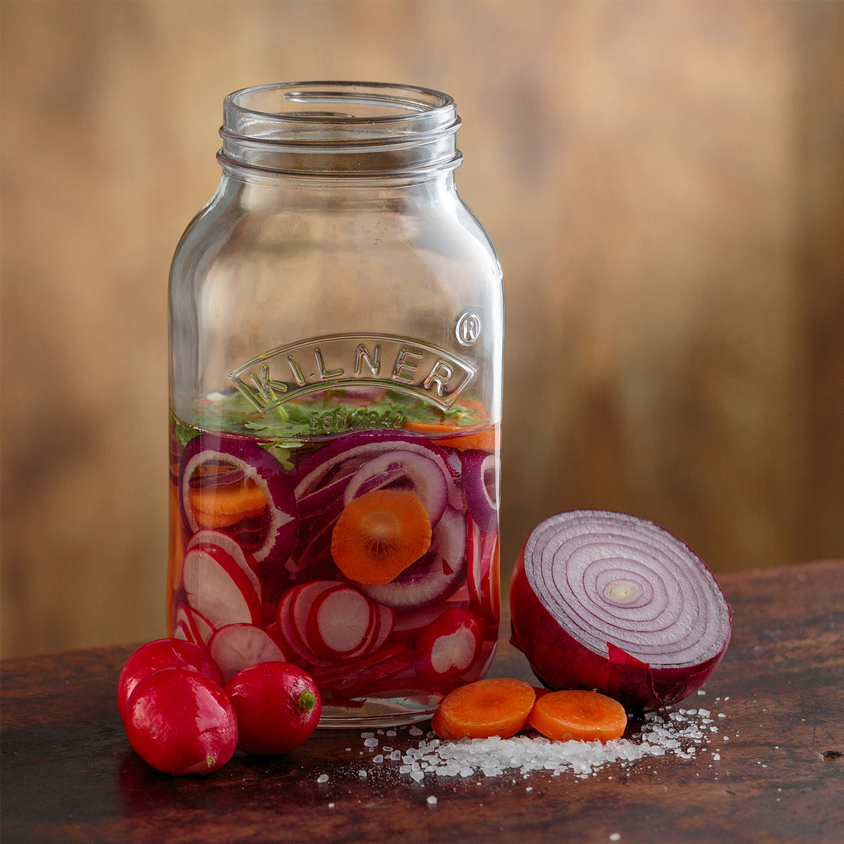 KILNER | Fermentiergläser-Set, klein, 2 x 1 L