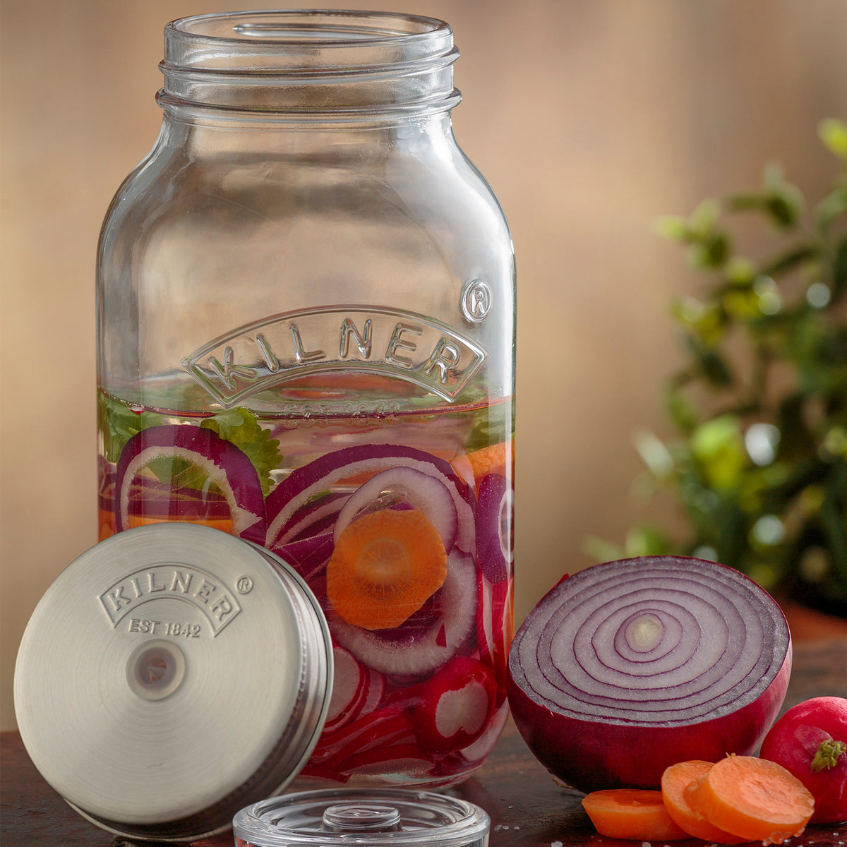 KILNER | Fermentiergläser-Set, klein, 2 x 1 L