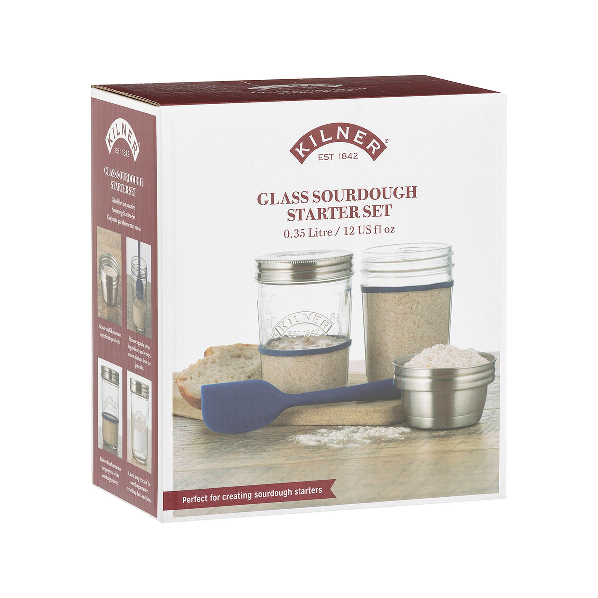 KILNER | Herstellungsset, SAUERTEIG, klar, 500 ml