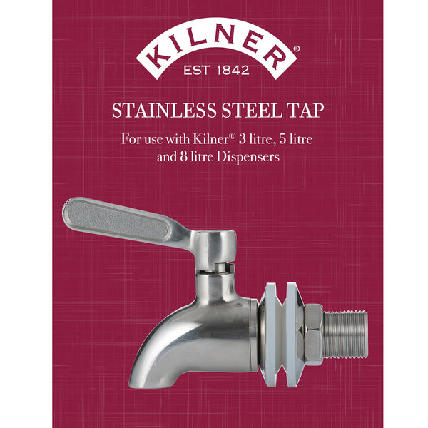 KILNER | Zapfhahn für Getränkespender, edelstahl