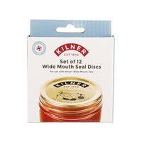 KILNER | Vakuumdichtung für Weithalsglas, weiß, 12er Set
