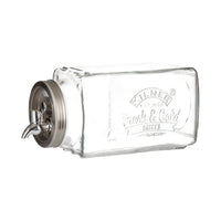 KILNER | Getränkespender, FRIDGE, klar, silber, 3 L