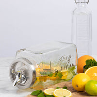KILNER | Getränkespender, FRIDGE, klar, silber, 3 L