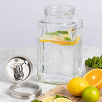 KILNER | Getränkespender, FRIDGE, klar, silber, 3 L