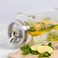 KILNER | Getränkespender, FRIDGE, klar, silber, 3 L