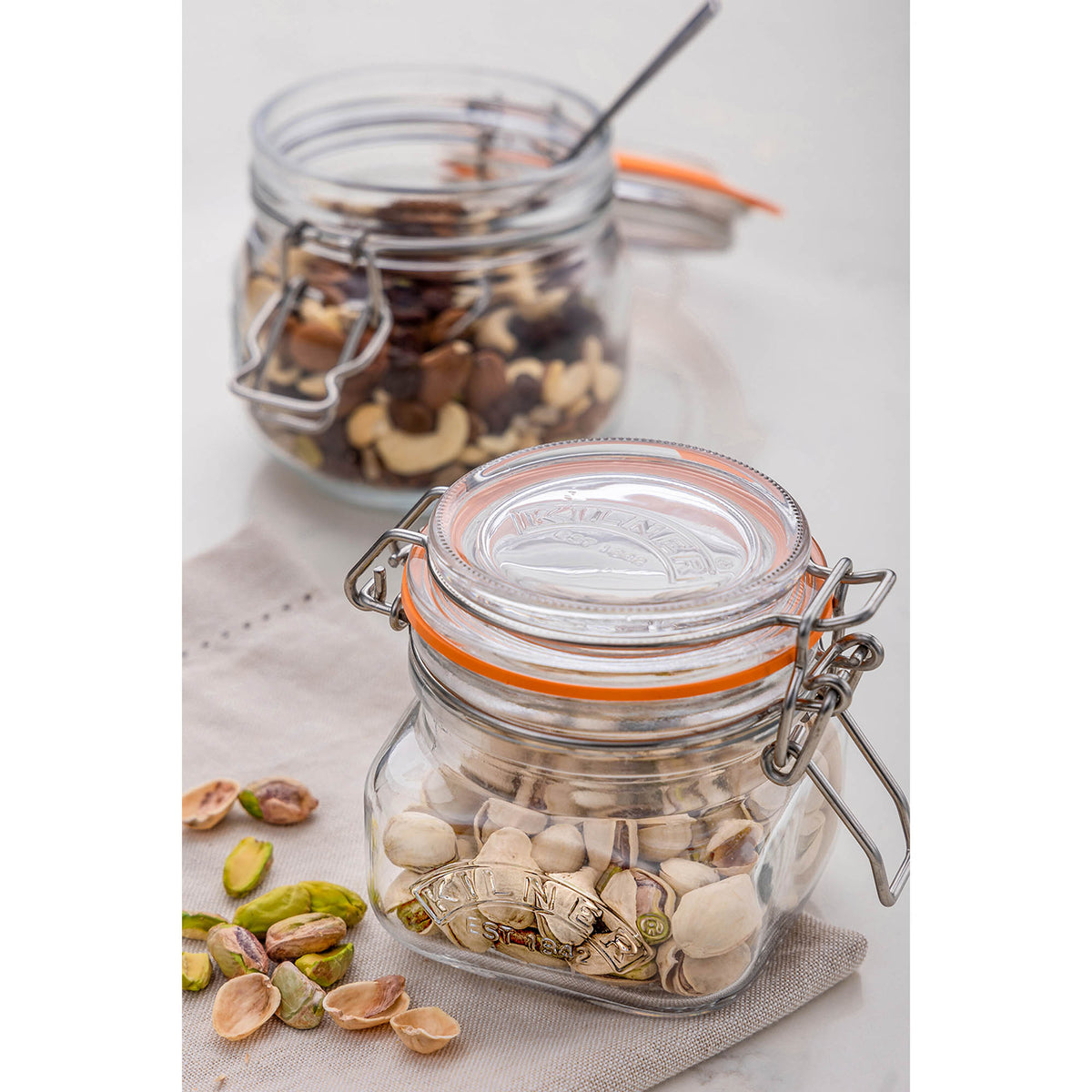 KILNER | Einkochglas, CLIP SQUARE, klar
