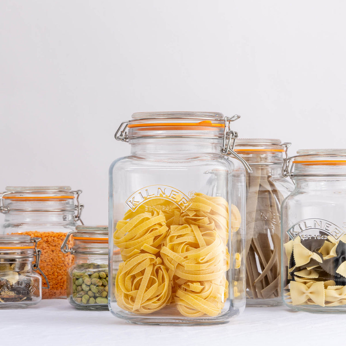 KILNER | Einkochglas, CLIP SQUARE, klar