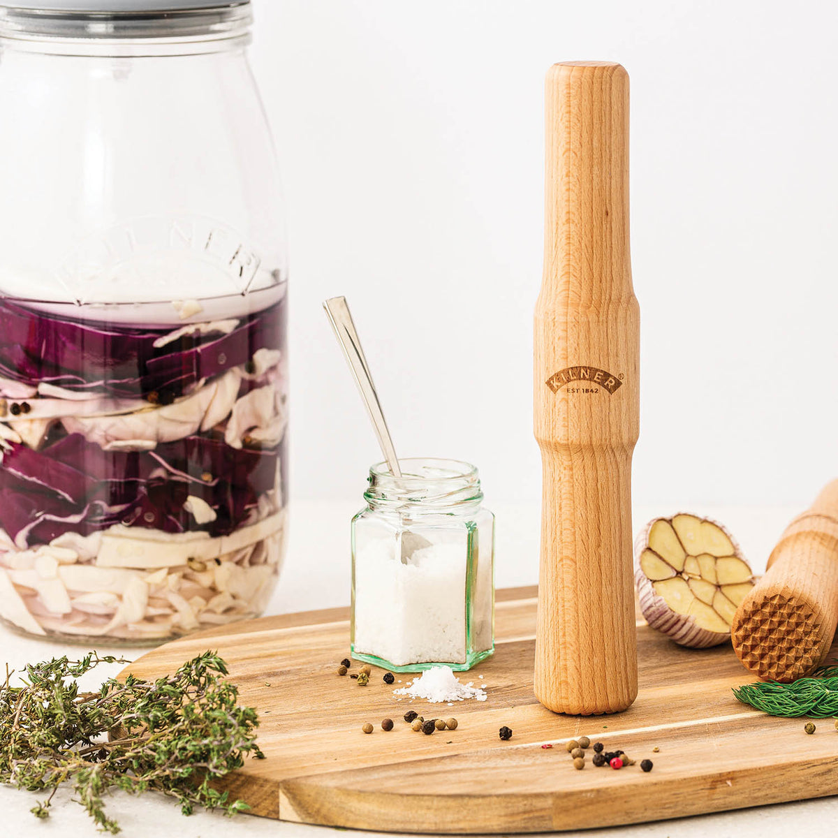 KILNER | Fermentier-Stößel, holz, 24,5 cm