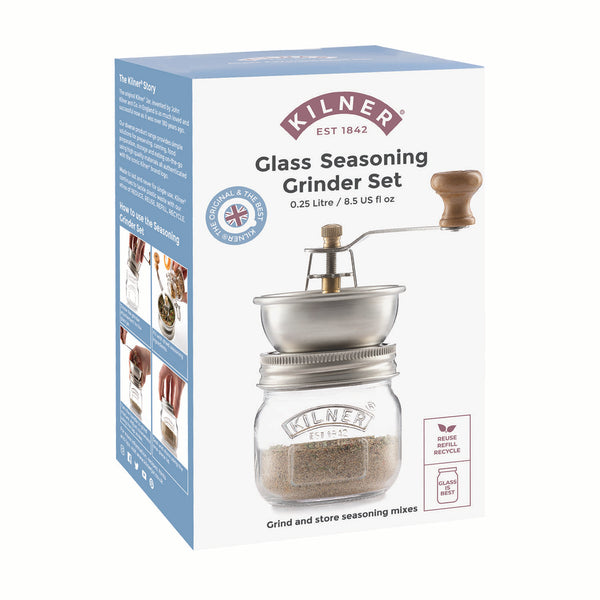KILNER | Gewürzmühle, SPICES, klar, 250 ml