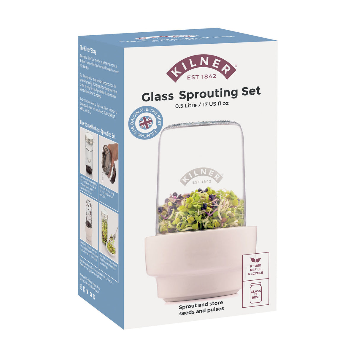 KILNER | Kräuter-Frischeglas, 500 ml