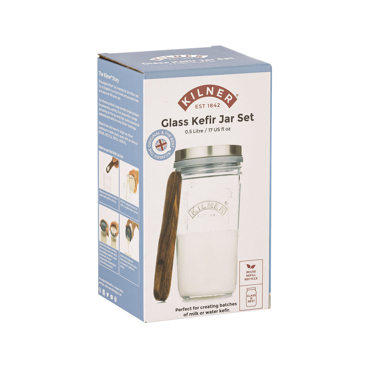 KILNER | Kefir-Set, KEFIR, 500 ml
