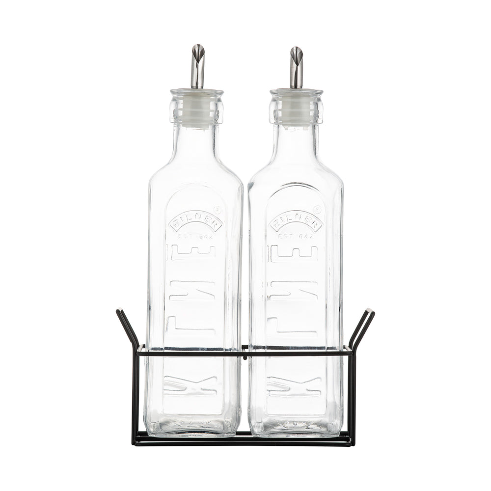 aufbewahrung für essig und ölflaschen Essig- und Ölflaschen Set 600 ml, 3-teilig