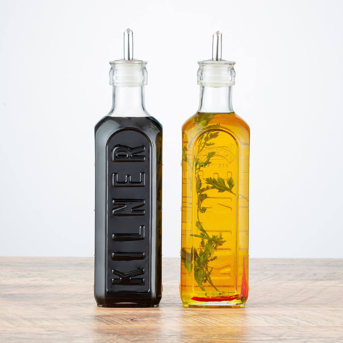 ölflaschen aufbewahrung Essig- und Ölflaschen Set 600 ml, 3-teilig