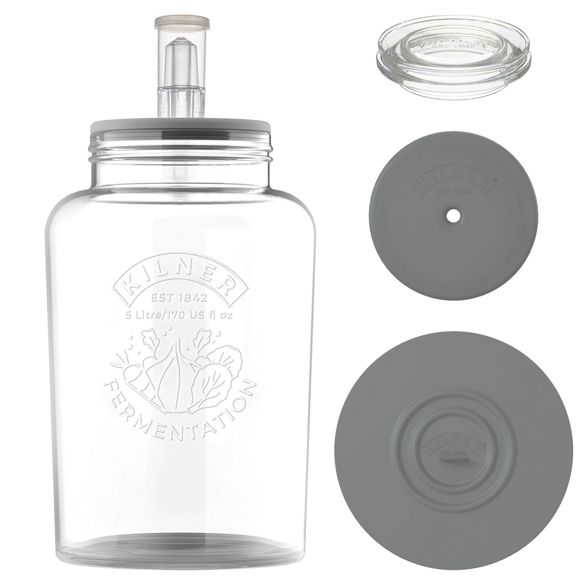 Fermentations-Set 5 Liter, 5 teilig Kilner