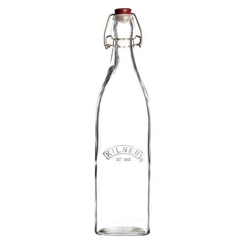 Bügelflasche 1 L, klassisch eckig Kilner