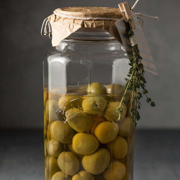 Bügelglas mit Facetten 1,8 L Kilner