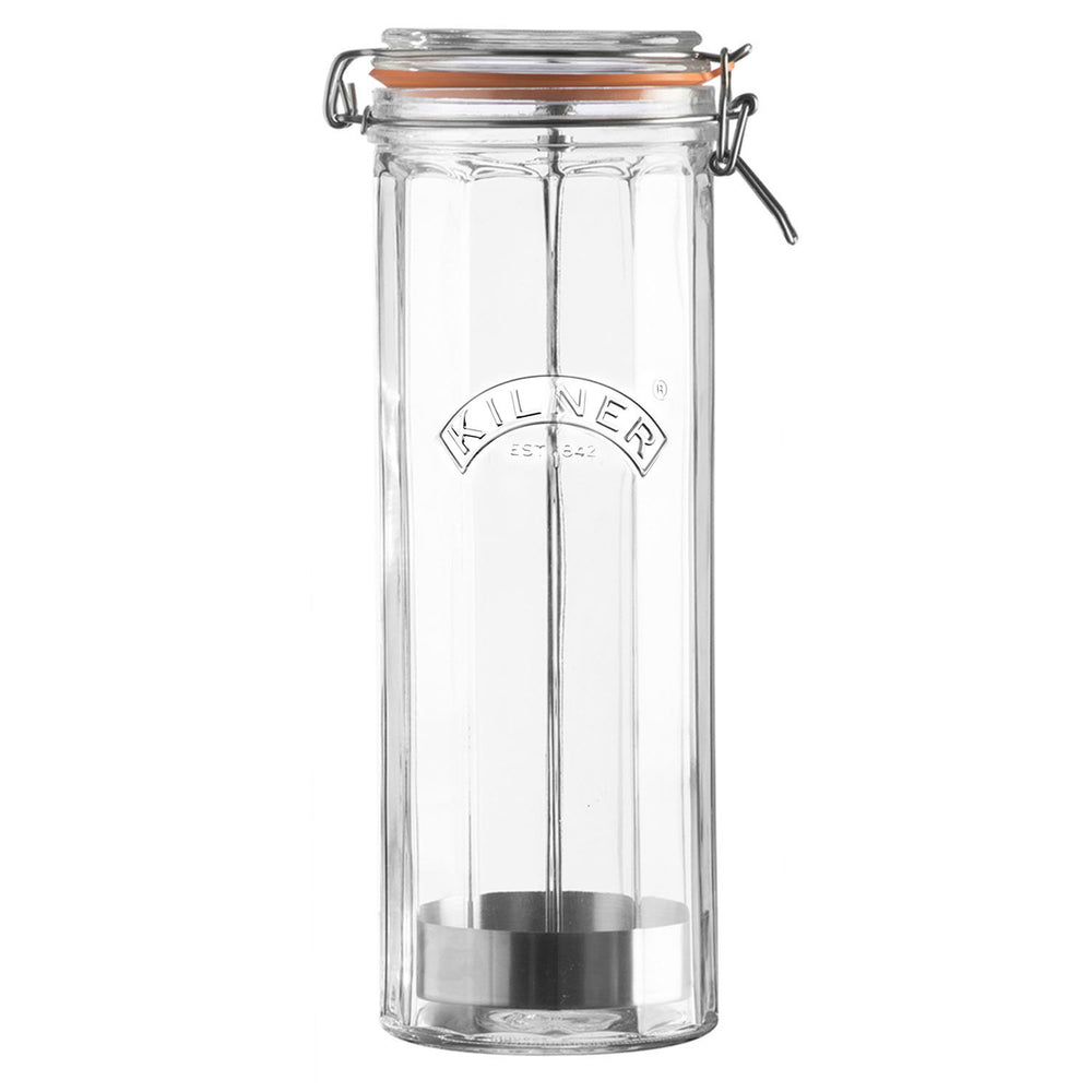 Spaghetti Facetten-Glas mit Bügelverschluss 2 L – Kilner