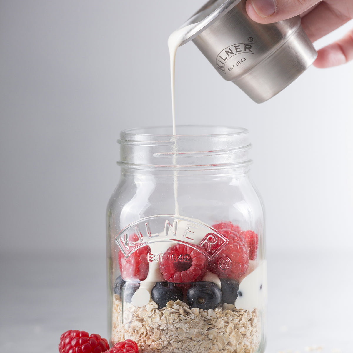 Snack on the Go Glas 500 ml Kilner