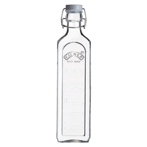 Bügelflasche 1 Liter, modern quadratisch Kilner