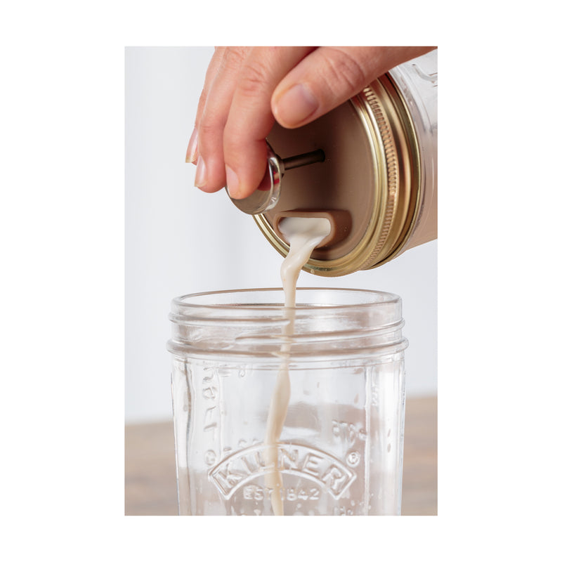 Nuss- und Pflanzenmilch Herstellungsset 500 ml, 7-teilig Kilner